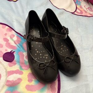 Mini Melissa Kids Black Mary Jane Shoes